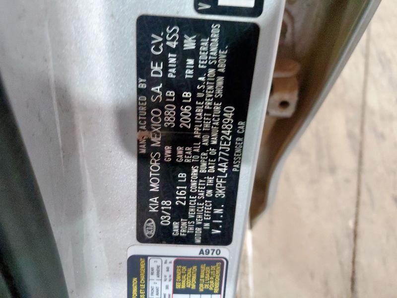 2018 KIA FORTE LX 3KPFL4A77JE248940