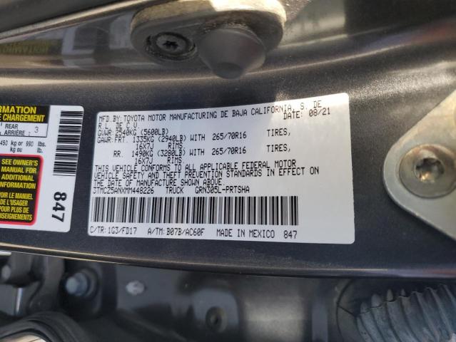 2021 TOYOTA TACOMA DOU - 3TMCZ5ANXMM448226