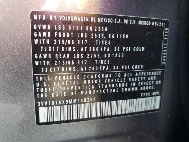 2021 VOLKSWAGEN TIGUAN S - 3VV1B7AX9MM149272