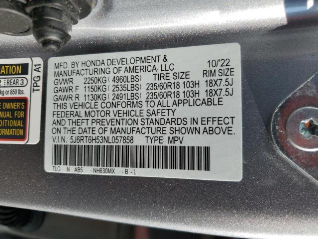 2022 HONDA CR-V EX - 5J6RT6H53NL057858