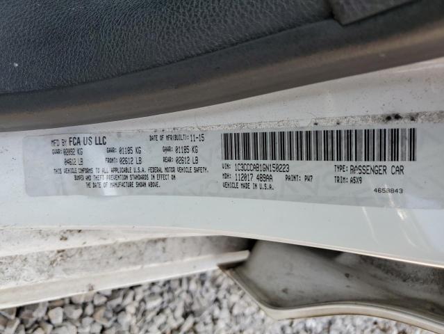 2016 CHRYSLER 200 LIMITE 1C3CCCAB1GN150223