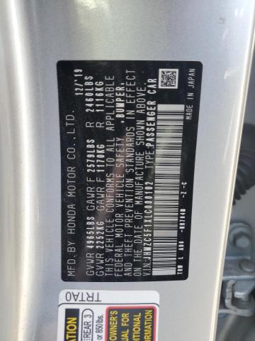 2020 HONDA CLARITY JHMZC5F1XLC000102
