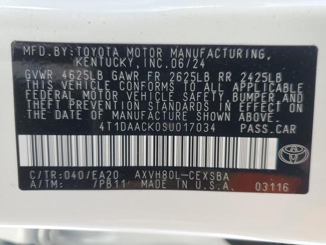 2025 TOYOTA CAMRY XSE - 4T1DAACK0SU017034