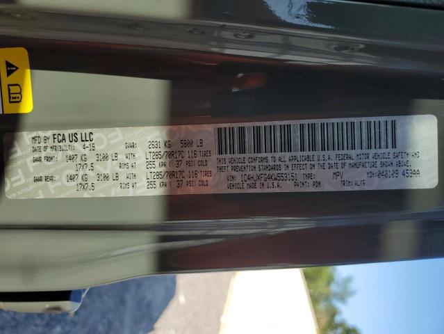 2019 JEEP WRANGLER U - 1C4HJXFG4KW553151