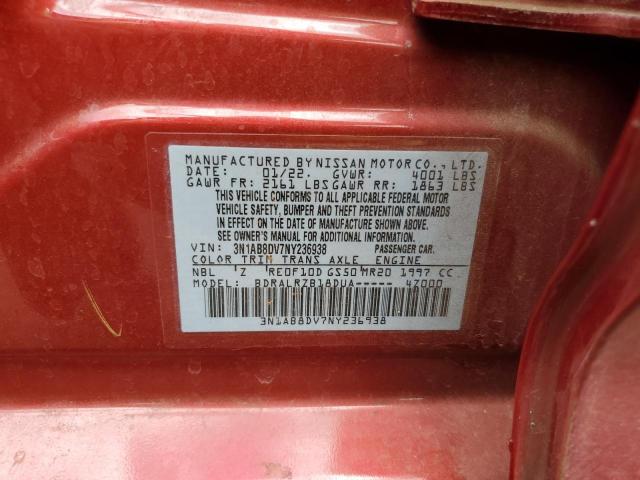 2022 NISSAN SENTRA SR 3N1AB8DV7NY236938