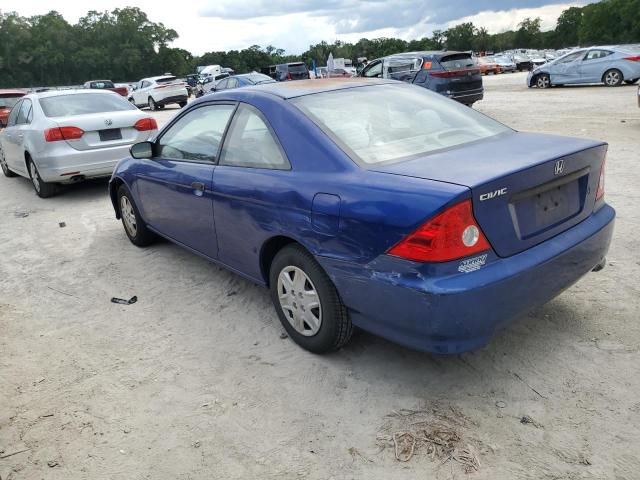 HONDA CIVIC DX V 2005 blue  gas 1HGEM22145L051505 photo #3