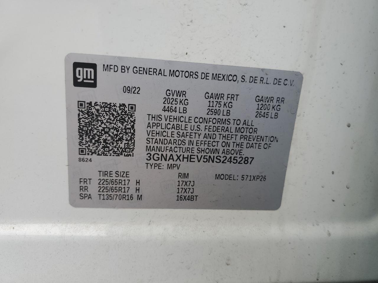 Chevrolet Equinox ls 2022