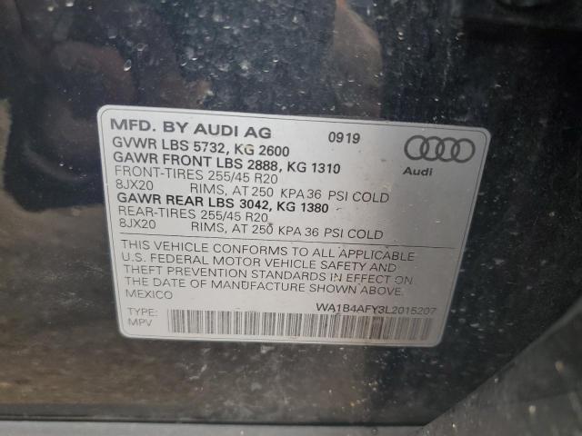 2020 AUDI SQ5 PREMIU WA1B4AFY3L2015207