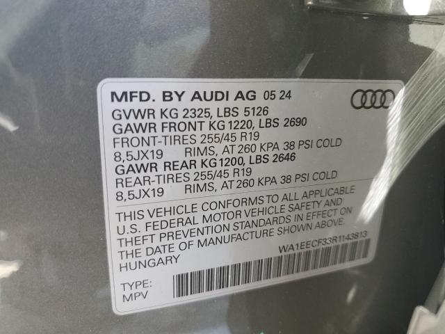 2024 AUDI Q3 PREMIUM WA1EECF33R1143813