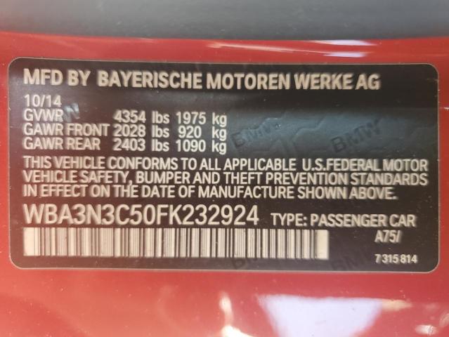 2015 BMW 428 I WBA3N3C50FK232924