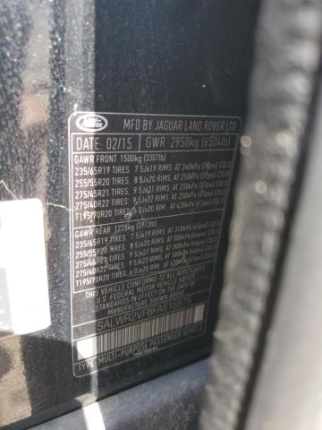 2015 LAND ROVER RANGE ROVE SALWR2VF6FA615575