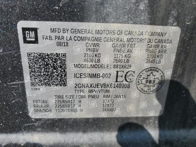 2019 CHEVROLET EQUINOX LT - 2GNAXUEV8K6140908