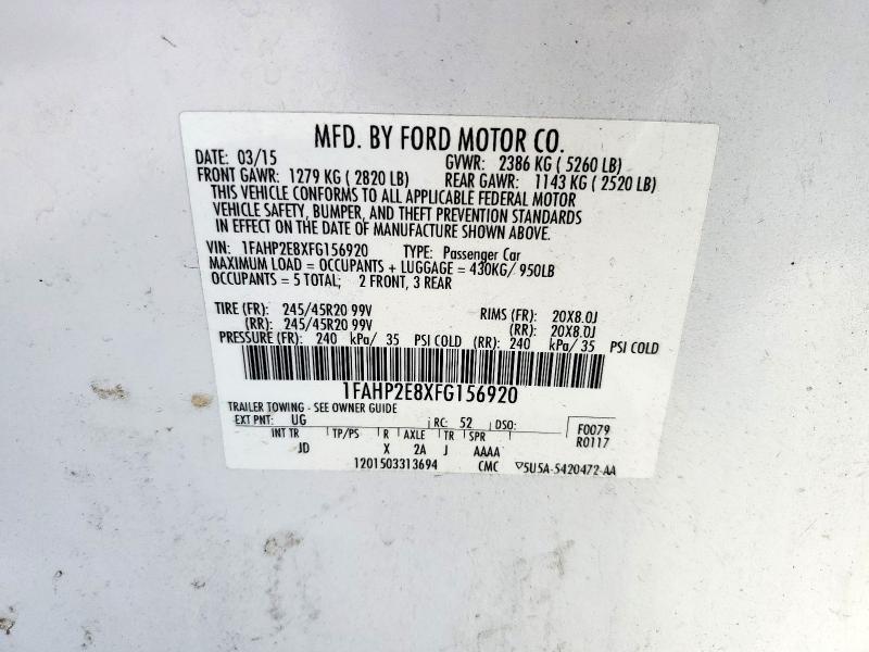 2015 FORD TAURUS SEL - 1FAHP2E8XFG156920