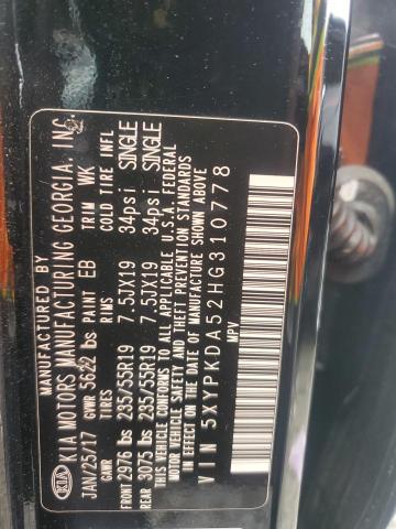 2017 KIA SORENTO SX - 5XYPKDA52HG310778