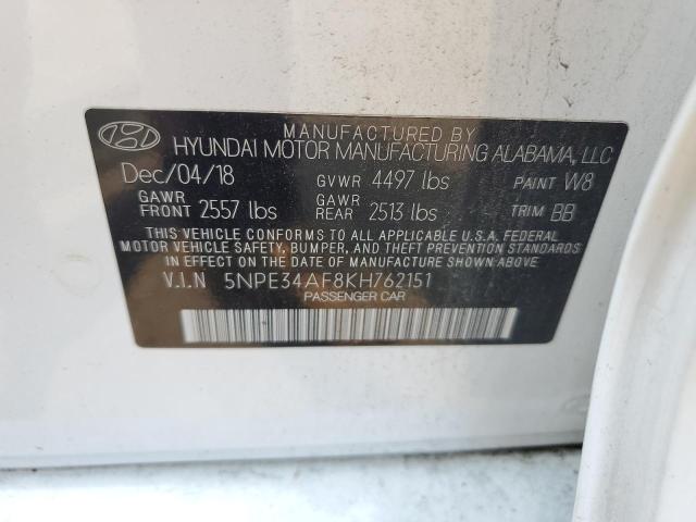 5npe34af8kh762151 - 2019 Hyundai sonata limited - #60528805