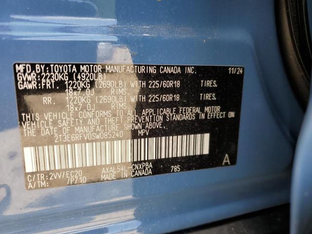 2025 TOYOTA RAV4 XSE 2T3E6RFV0SW085240