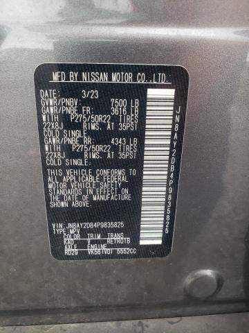2023 NISSAN ARMADA PLA JN8AY2DB4P9835825