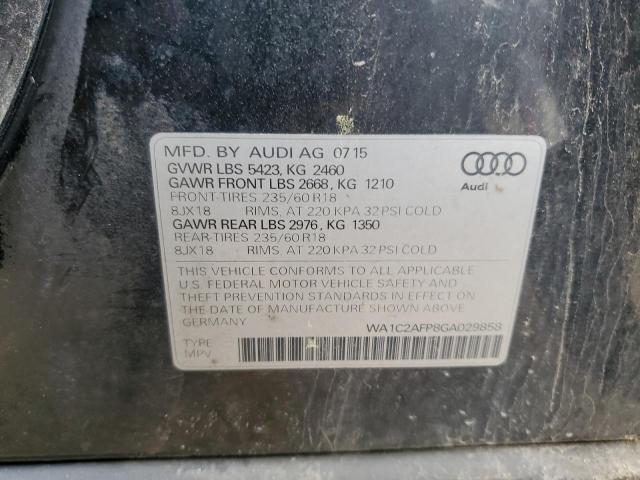 2016 AUDI Q5 PREMIUM - WA1C2AFP8GA029858