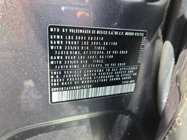 2022 VOLKSWAGEN TIGUAN SE - 3VV2B7AX5NM076780