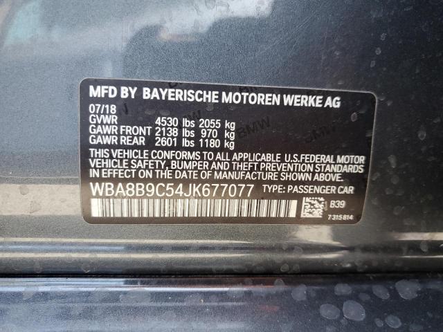 2018 BMW 330 I WBA8B9C54JK677077