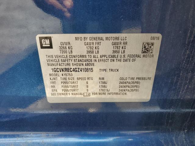 2016 CHEVROLET SILVERADO - 1GCVKREC4GZ410815