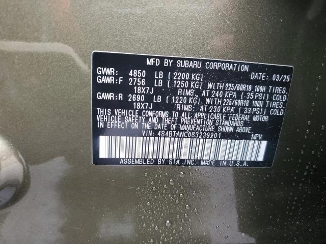 2025 SUBARU OUTBACK LI 4S4BTANC0S3239201