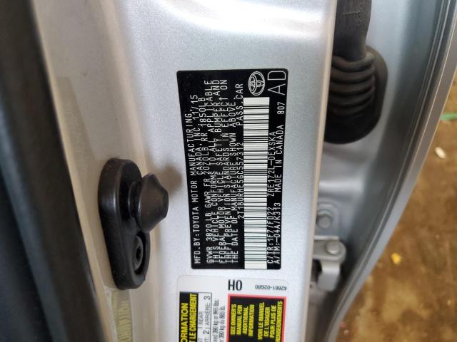 2016 TOYOTA COROLLA L - 2T1BURHE5GC557312