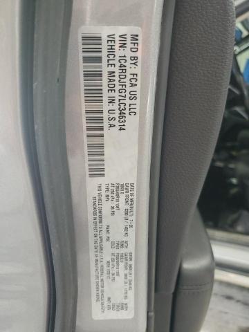 2020 DODGE DURANGO SS 1C4RDJFG7LC346314
