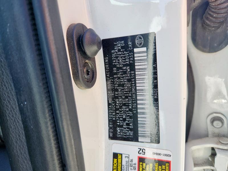 2021 TOYOTA CAMRY SE - 4T1G11AK9MU444148