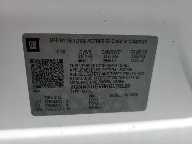 2019 CHEVROLET EQUINOX LT - 2GNAXUEV8K6176128