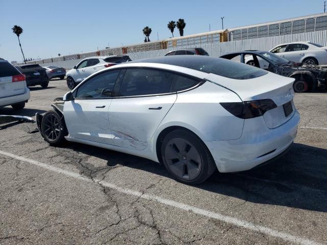TESLA MODEL 3 2022 white  electric 5YJ3E1EB6NF357898 photo #3