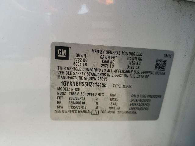 2017 CADILLAC XT5 - 1GYKNBRS6HZ114158