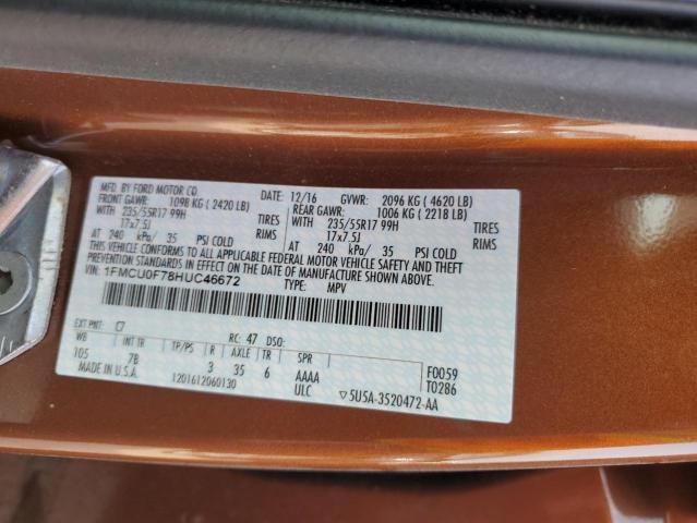 2017 FORD ESCAPE S - 1FMCU0F78HUC46672