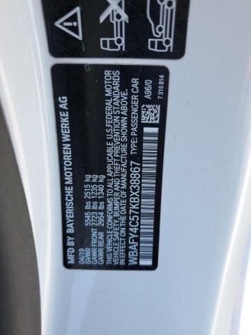 2019 BMW M850XI WBAFY4C57KBX38867