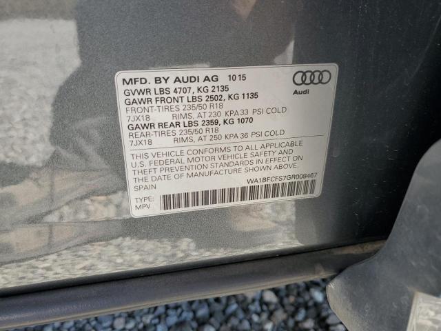 2016 AUDI Q3 PREMIUM WA1BFCFS7GR008467