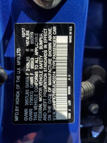 2018 HONDA CIVIC EX - SHHFK7H50JU403314
