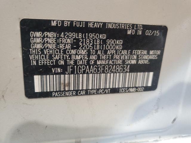 2015 SUBARU IMPREZA JF1GPAA63F8248634