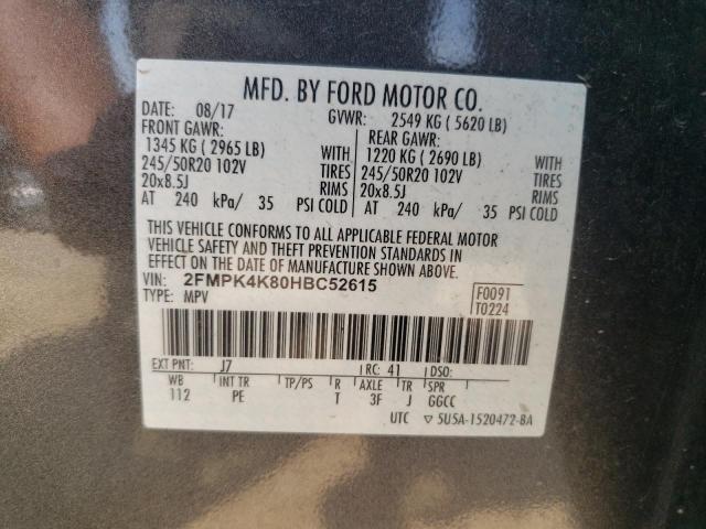 2017 FORD EDGE TITAN - 2FMPK4K80HBC52615