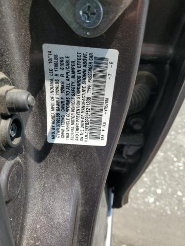 2015 HONDA CIVIC EX 19XFB2F89FE211338