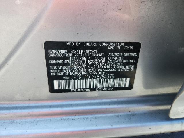 2019 SUBARU CROSSTREK - JF2GTANC2K8254376