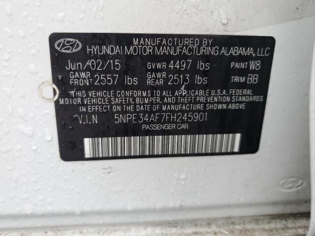 2015 HYUNDAI SONATA SPO 5NPE34AF7FH245901