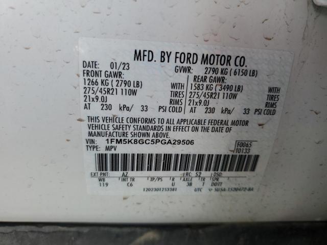2023 FORD EXPLORER S 1FM5K8GC5PGA29506