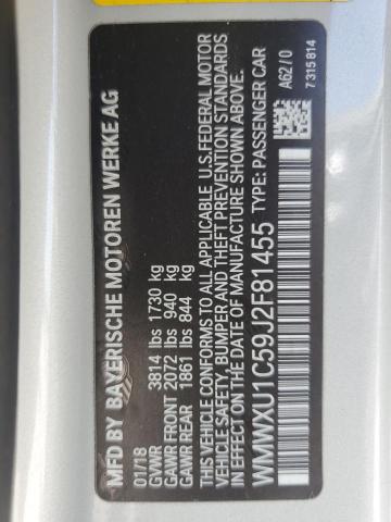 2018 MINI COOPER WMWXU1C59J2F81455