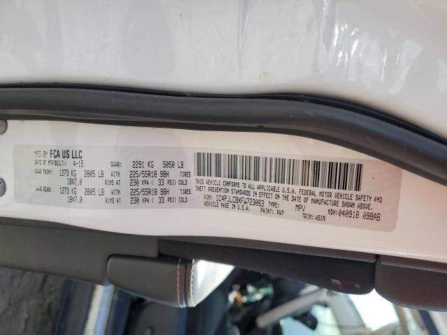 2015 JEEP CHEROKEE L 1C4PJLCBXFW723063