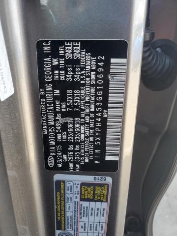 2016 KIA SORENTO EX - 5XYPH4A53GG106942