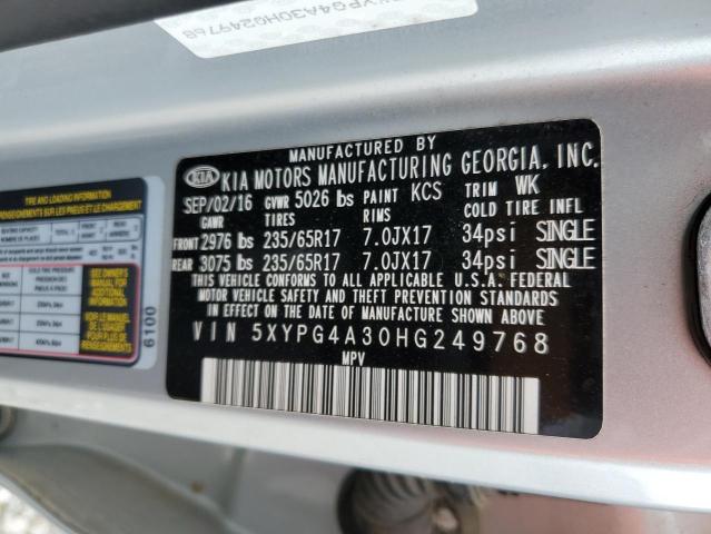 2017 KIA SORENTO LX - 5XYPG4A30HG249768