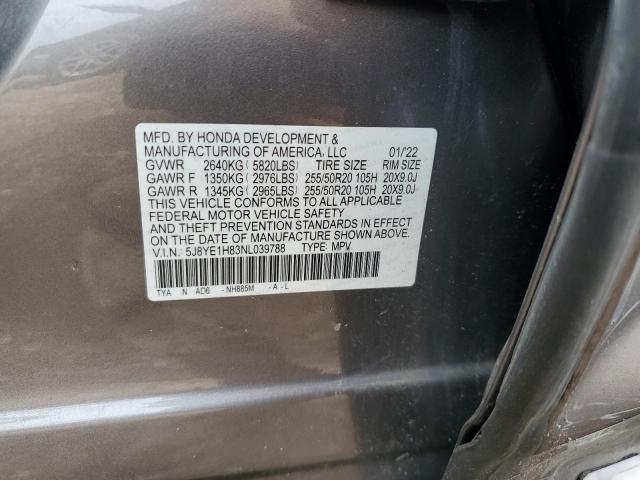 2022 ACURA MDX ADVANC 5J8YE1H83NL039788