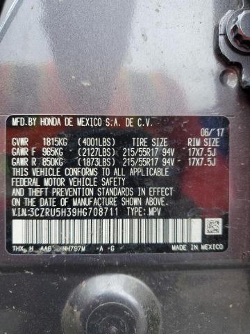 2017 HONDA HR-V LX - 3CZRU5H39HG708711