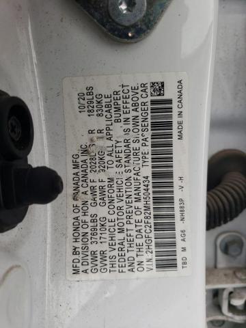 2021 HONDA CIVIC SPOR - 2HGFC2F82MH504434