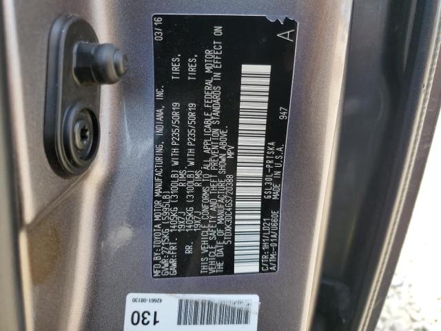 2016 TOYOTA SIENNA SE 5TDXK3DC4GS720388